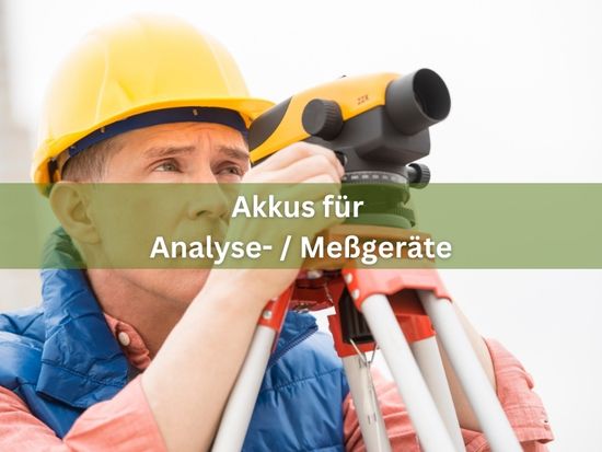 Messgeräteakkus Akkus für Analysegeräte